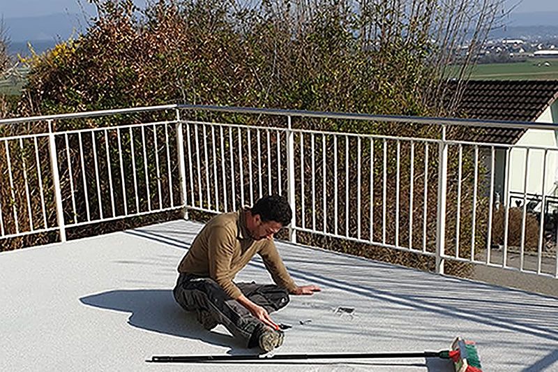 Terrassen mit flüssigem Kunststoff abdichten Terrassen abdichten